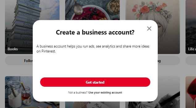 Creating Pinterest Business Account